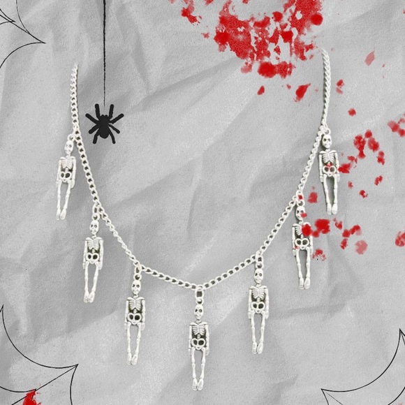 Skeleton charm necklace - Picture 5 of 6